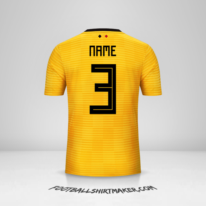Trikot Belgien 2018 Auswärts -  name - 3