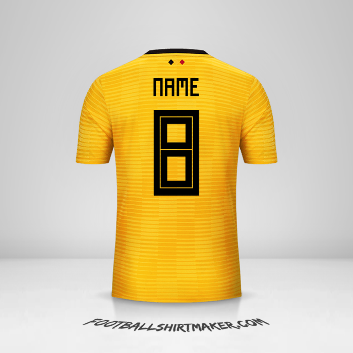 Shirt Belgium 2018 Away -  name - 8