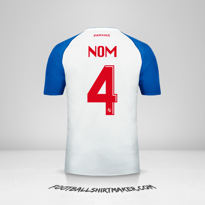 Maillot Panama 2018 Extérieur -  nom - 4