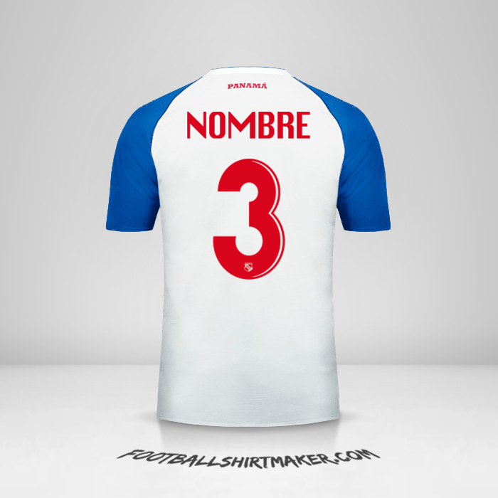 Camiseta Panama 2018 Visita -  nombre - 3