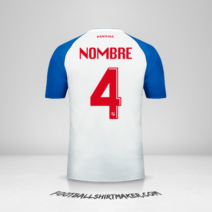 Jersey Panama 2018 Visita -  nombre - 4