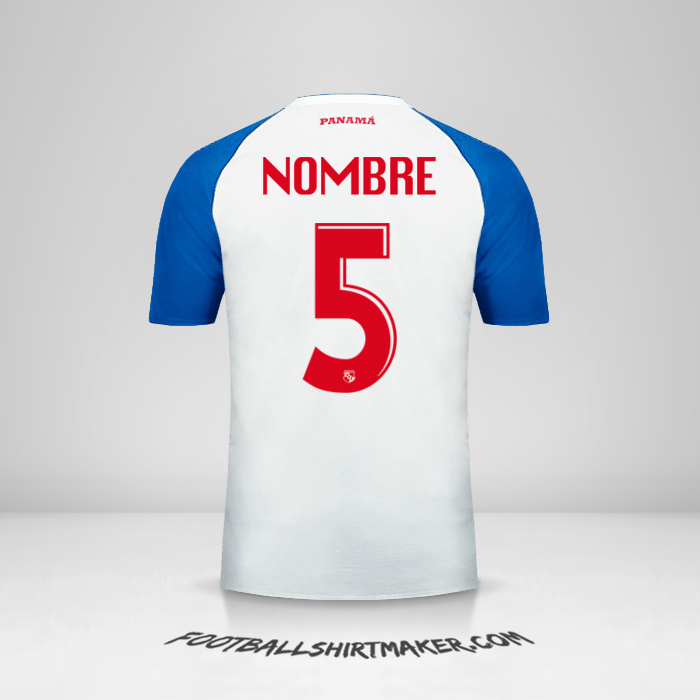 Jersey Panama 2018 Visita -  nombre - 5