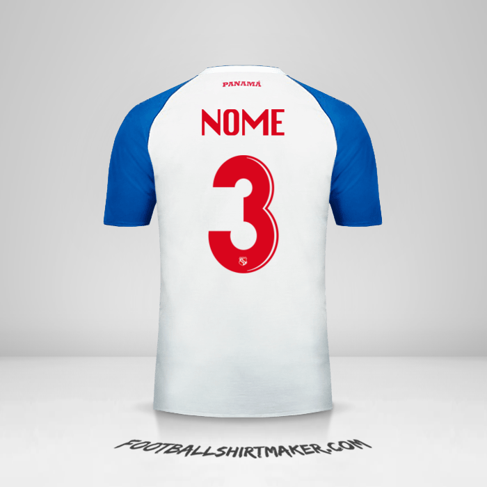 Maglia Panamá 2018 Seconda -  nome - 3