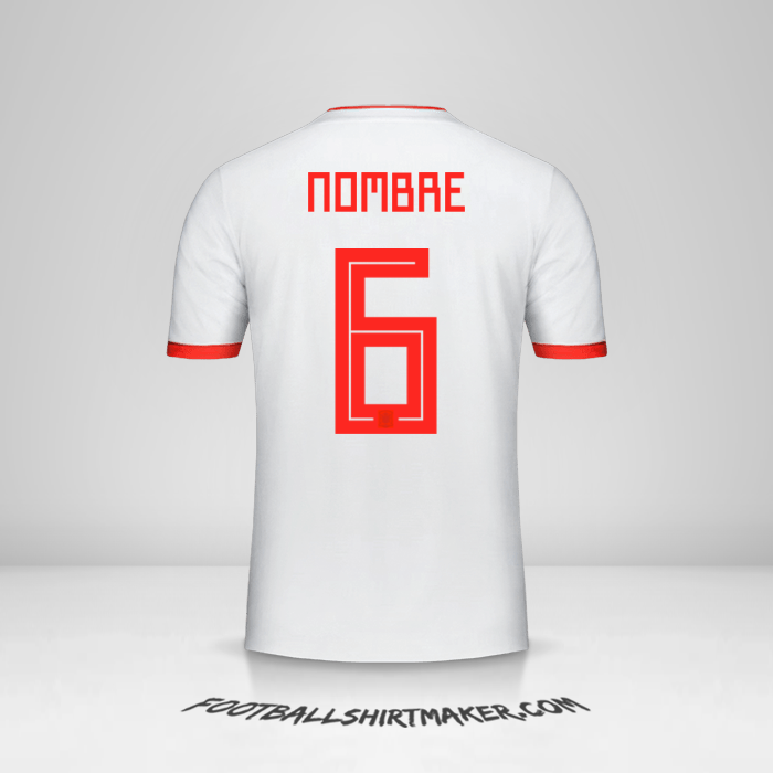 Jersey España 2018 Visita -  nombre - 6