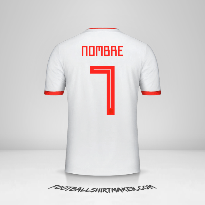 Jersey España 2018 Visita -  nombre - 7