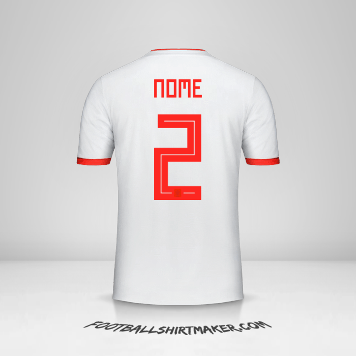 Camisa Espanha 2018 Alternativa -  nome - 2