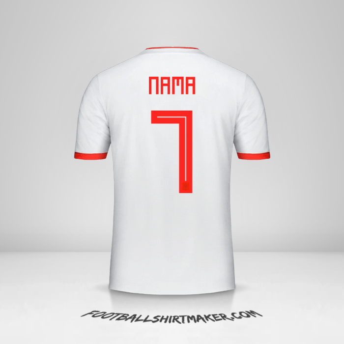 Jersey Spanyol 2018 Alternatif -  nama - 7