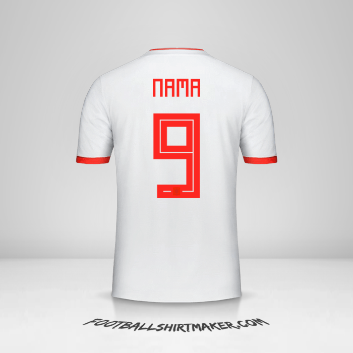 Jersey Spanyol 2018 Alternatif -  nama - 9