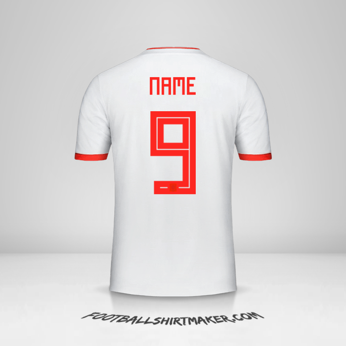 Shirt Spain 2018 Away -  name - 9