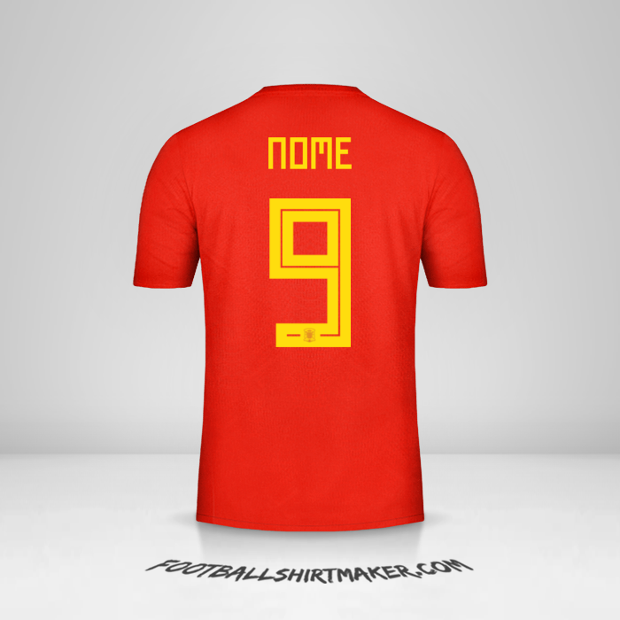Camisa Espanha 2018 -  nome - 9