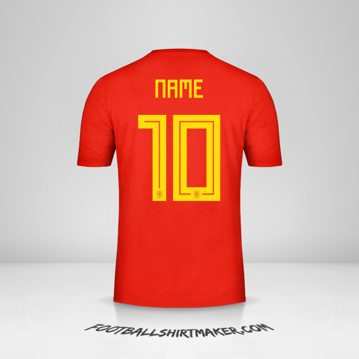 Trikot Spanien 2018 -  name - 10