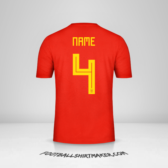 Shirt Spain 2018 -  name - 4