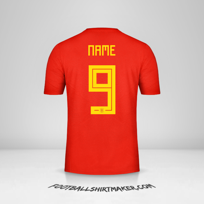 Jersey Spain 2018 -  name - 9