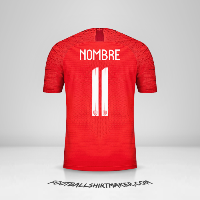 Camiseta Inglaterra 2018 Visita -  nombre - 11