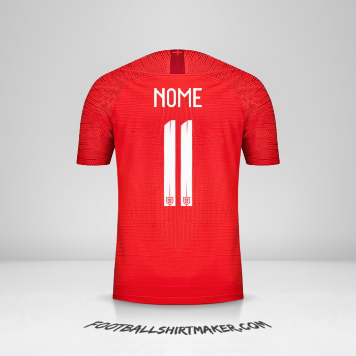 Camisola Inglaterra 2018 Alternativa -  nome - 11
