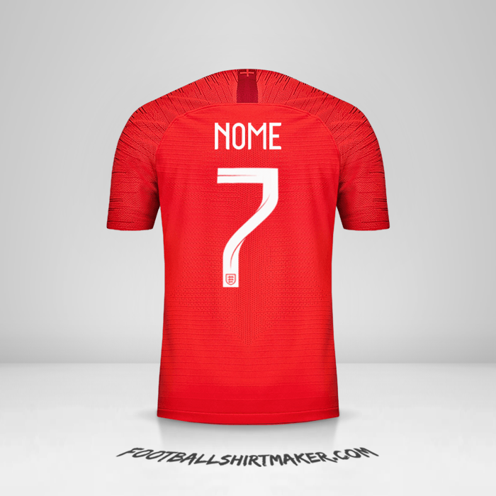 Maglia Inghilterra 2018 Seconda -  nome - 7