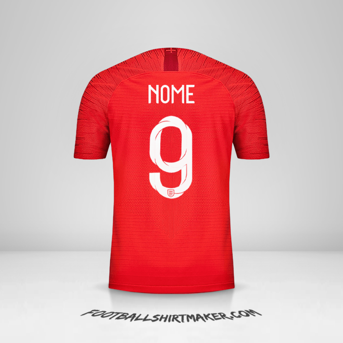 Maglia Inghilterra 2018 Seconda -  nome - 9