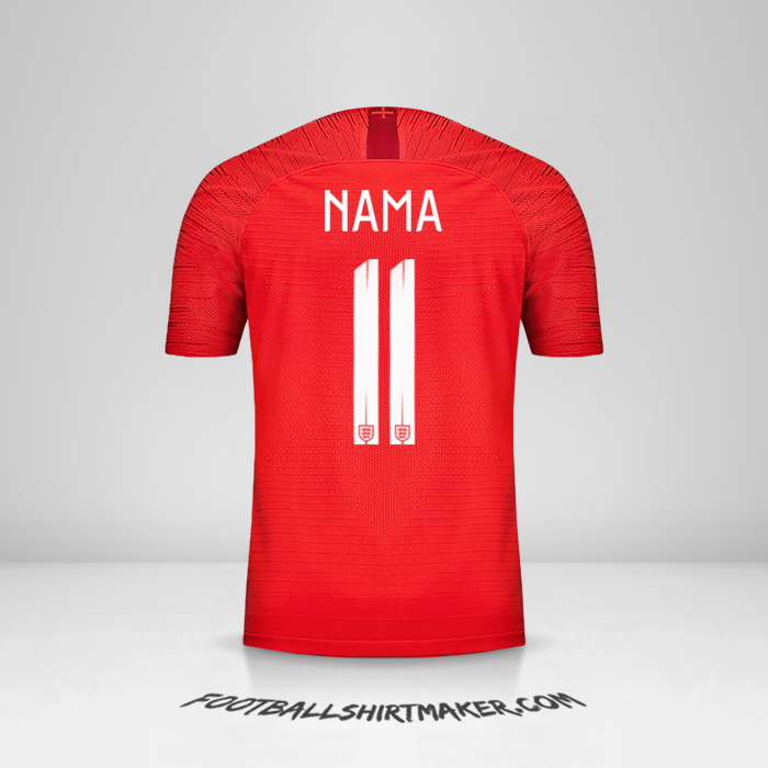 Jersey Inggris 2018 Alternatif -  nama - 11