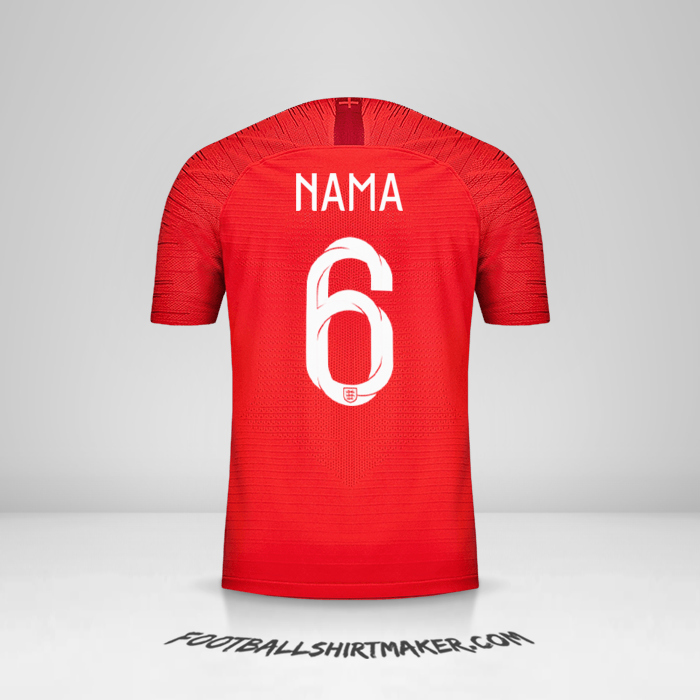 Jersey Inggris 2018 Alternatif -  nama - 6