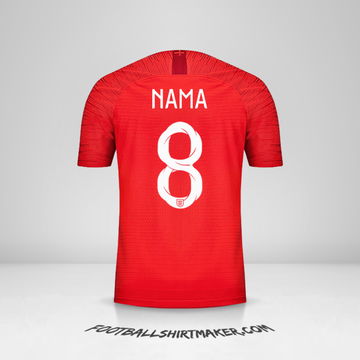 Jersey Inggris 2018 Alternatif -  nama - 8