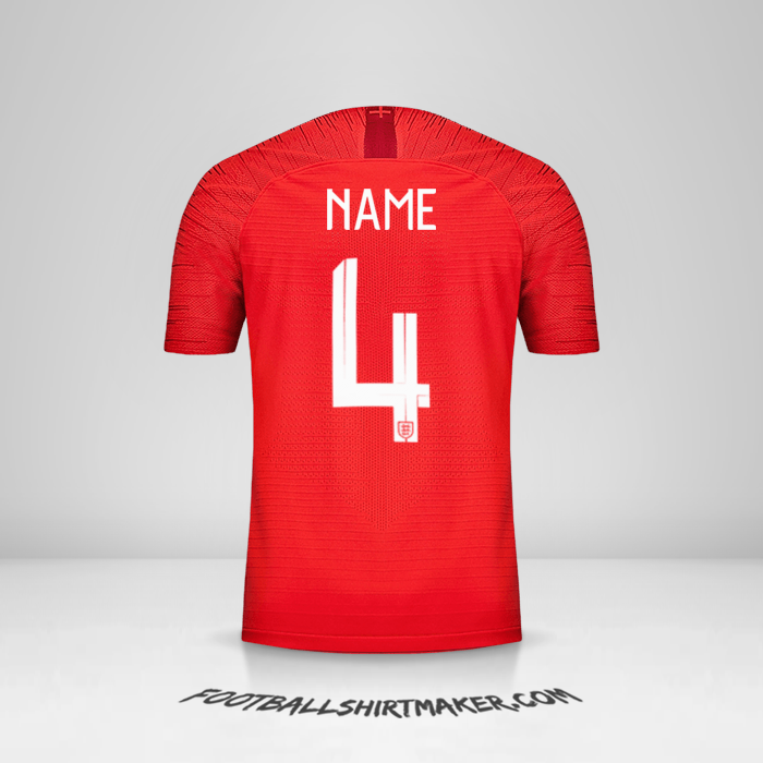 Shirt England 2018 Away -  name - 4