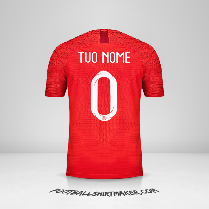Maglia Inghilterra 2018 II -  tuo nome - 0