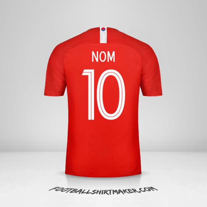 Maillot Corée du Sud 2018 -  nom - 10