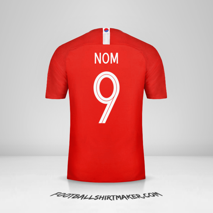 Maillot Corée du Sud 2018 -  nom - 9