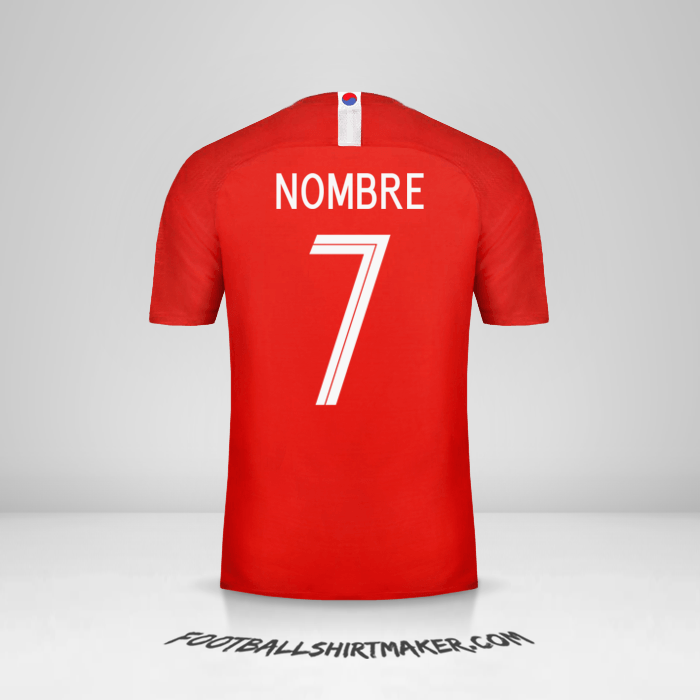 Jersey Corea del Sur 2018 -  nombre - 7
