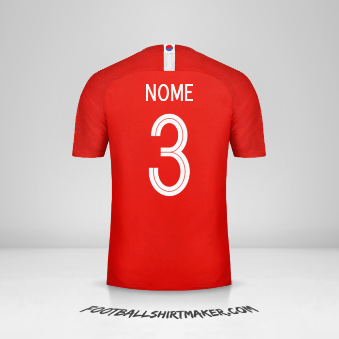 Camisa Coreia do Sul 2018 -  nome - 3
