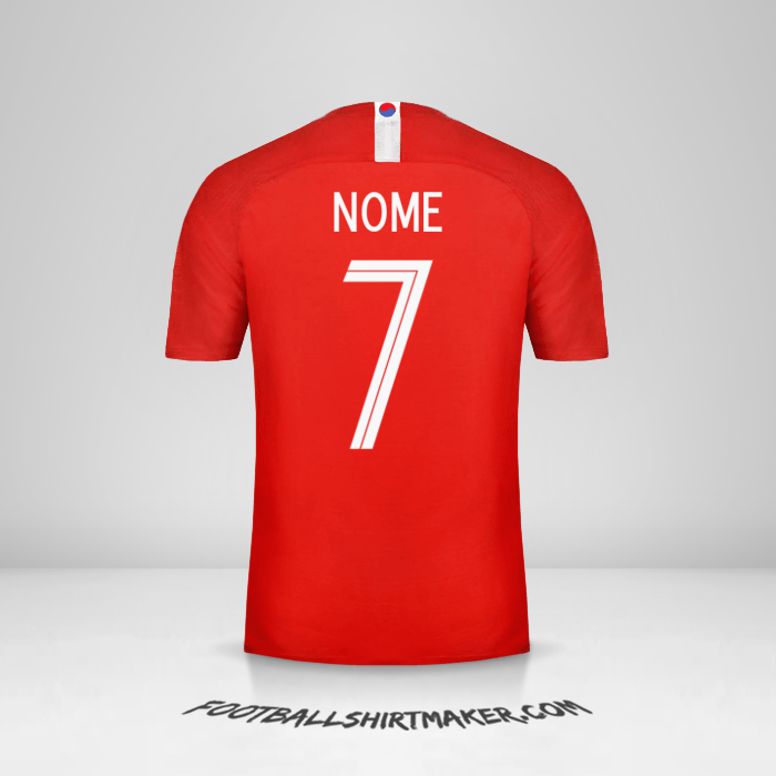 Camisola Coreia do Sul 2018 -  nome - 7