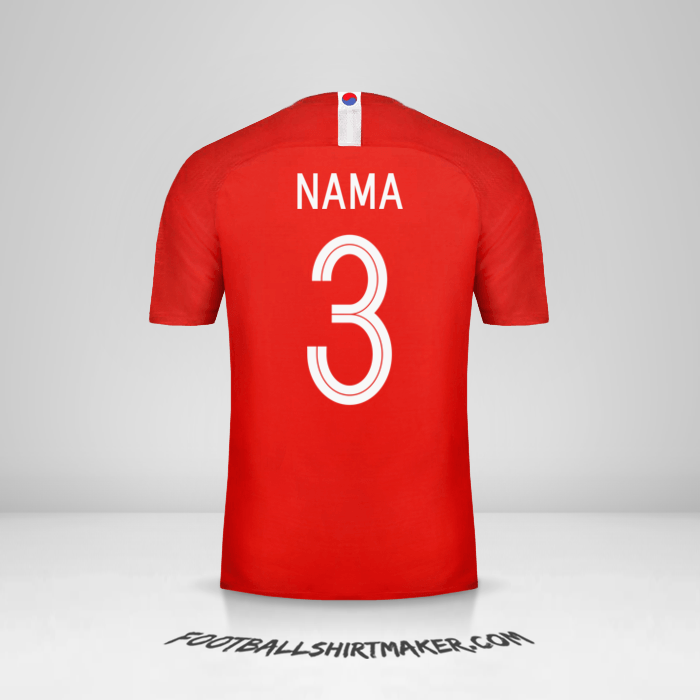 Jersey Korea Selatan 2018 -  nama - 3
