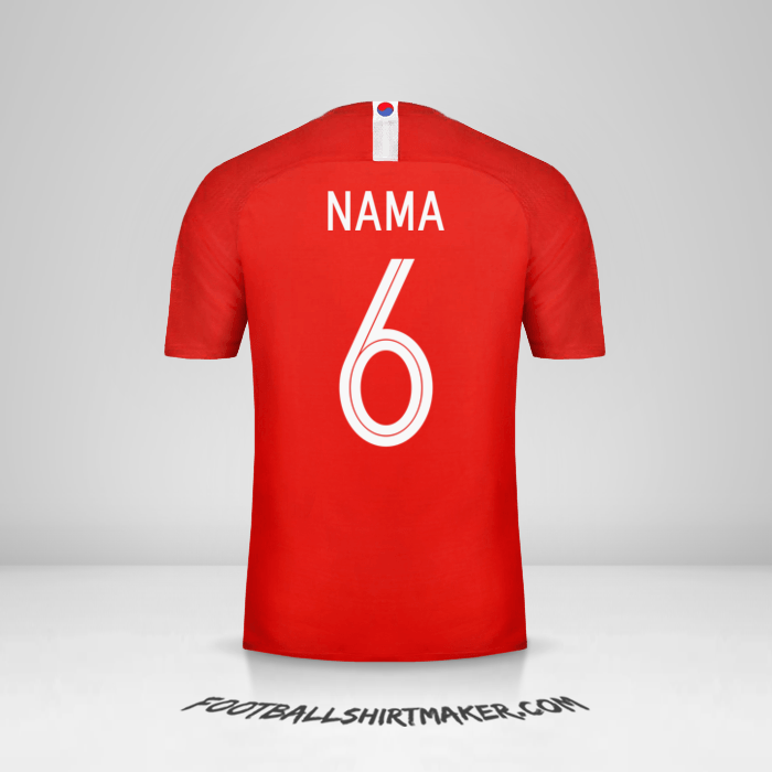 Jersey Korea Selatan 2018 -  nama - 6