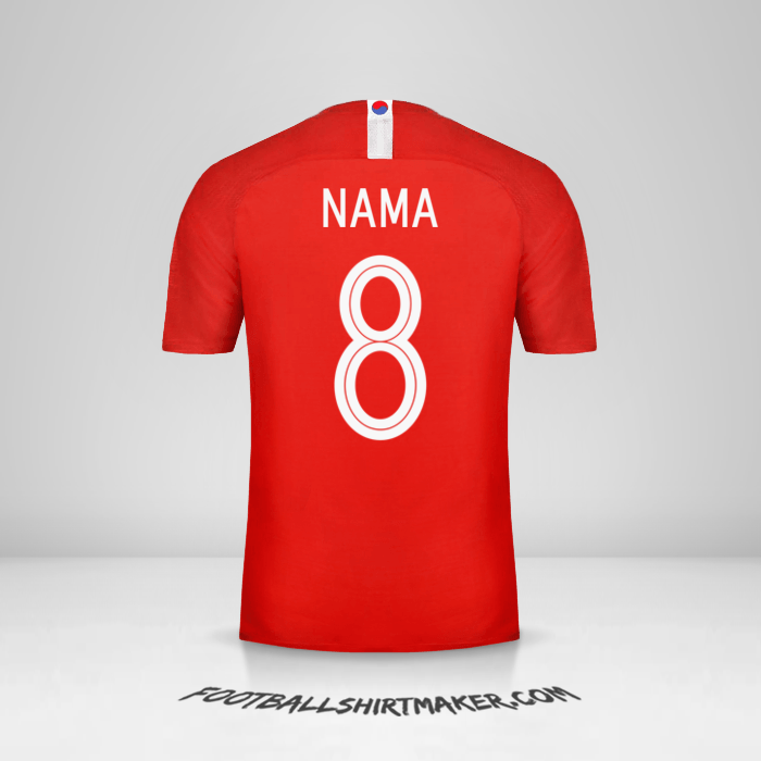Jersey Korea Selatan 2018 -  nama - 8
