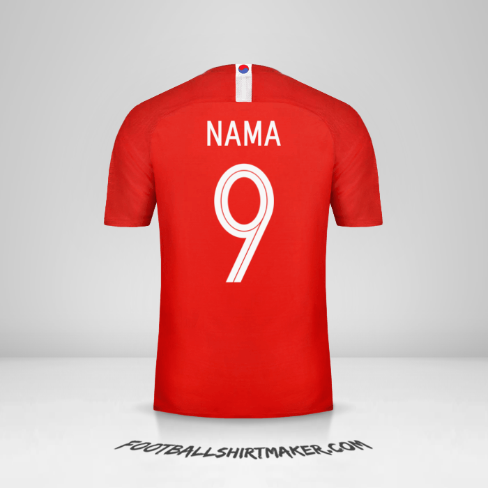 Jersey Korea Selatan 2018 -  nama - 9