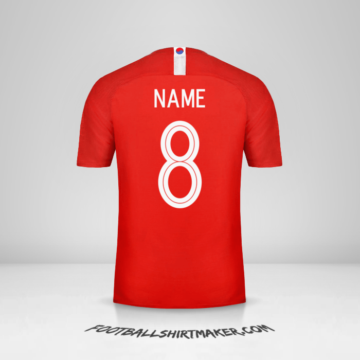 Trikot Südkorea 2018 -  name - 8