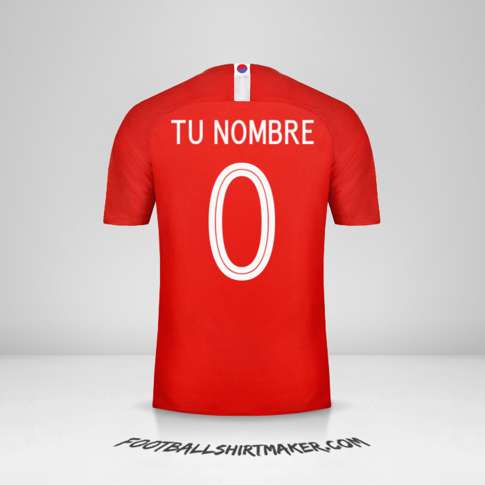Jersey Corea del Sur 2018 -  tu nombre - 0