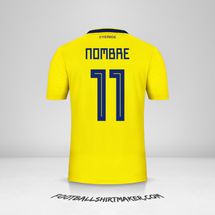 Jersey Suecia 2018 -  nombre - 11