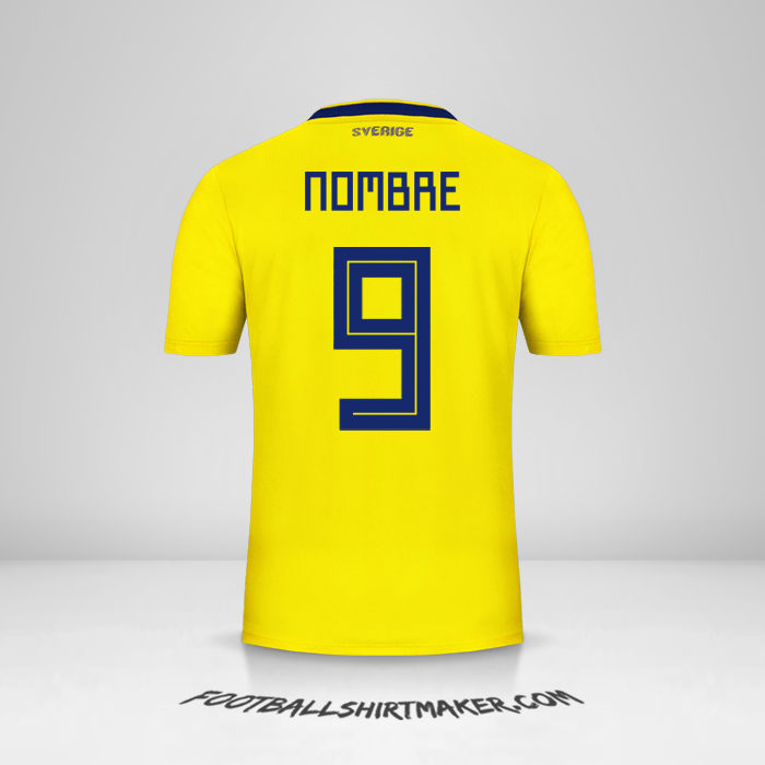 Jersey Suecia 2018 -  nombre - 9