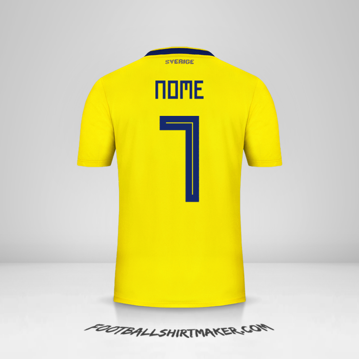 Maglia Svezia 2018 -  nome - 7