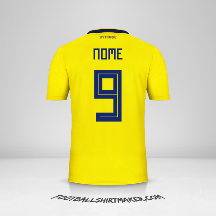 Maglia Svezia 2018 -  nome - 9