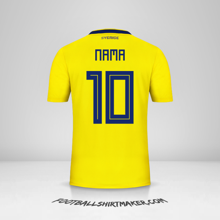 Jersey Swedia 2018 -  nama - 10