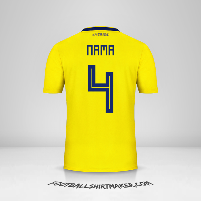 Jersey Swedia 2018 -  nama - 4