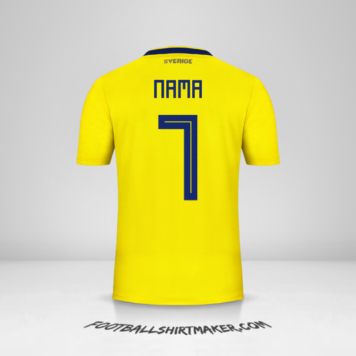 Jersey Swedia 2018 -  nama - 7