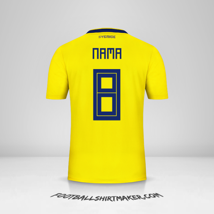 Jersey Swedia 2018 -  nama - 8