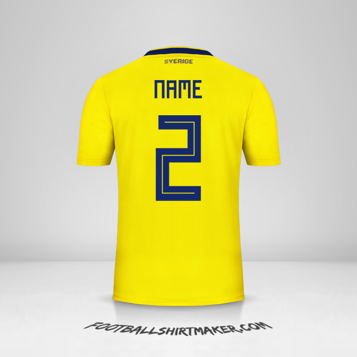 Shirt Sweden 2018 -  name - 2
