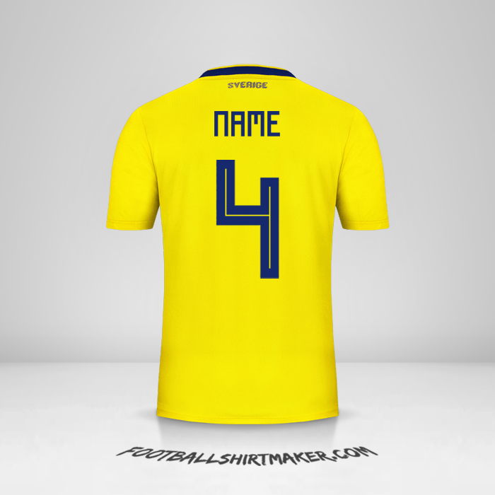 Jersey Sweden 2018 -  name - 4