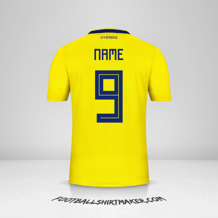 Jersey Sweden 2018 -  name - 9