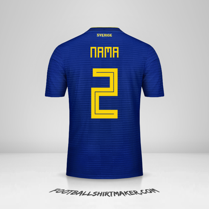 Jersey Swedia 2018 Alternatif -  nama - 2