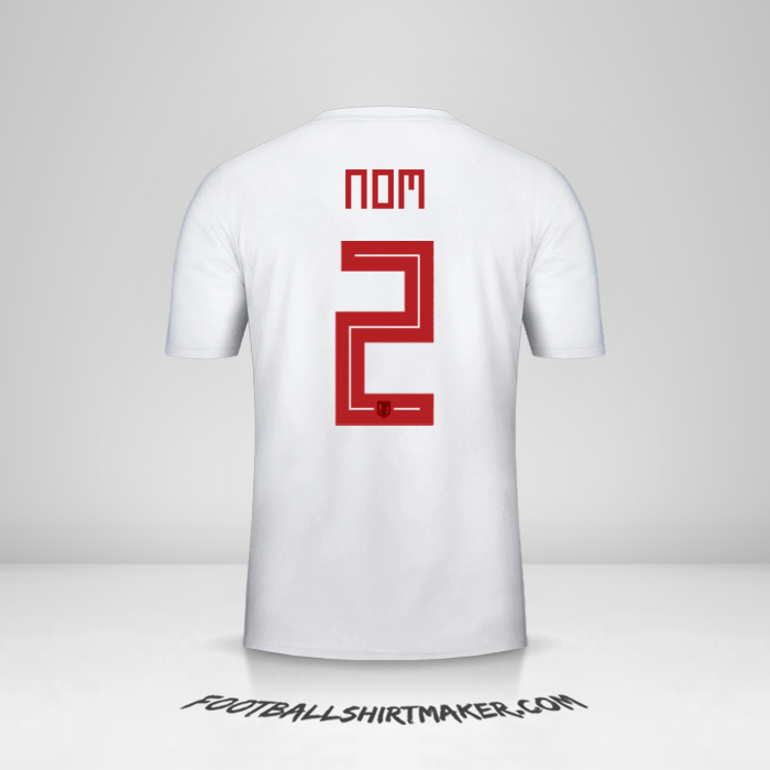 Maillot Japon 2018 Extérieur -  nom - 2